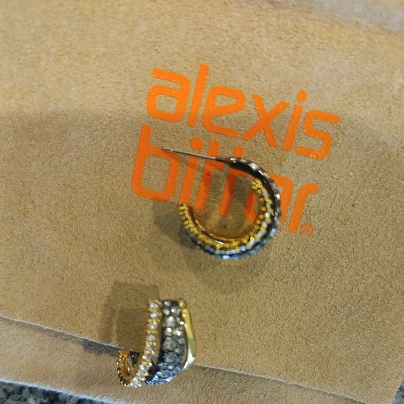 Alexis Bittar earrings for pierced ears with a suede pouch - Picture 3 of 16